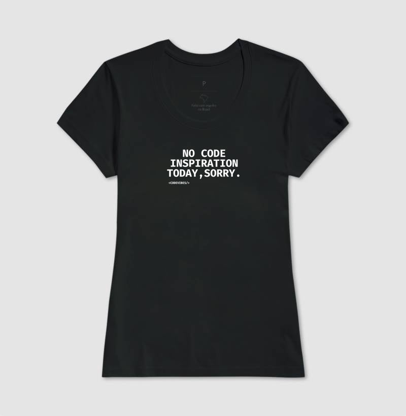 Camiseta NO CODE INSPIRATION TODAY
