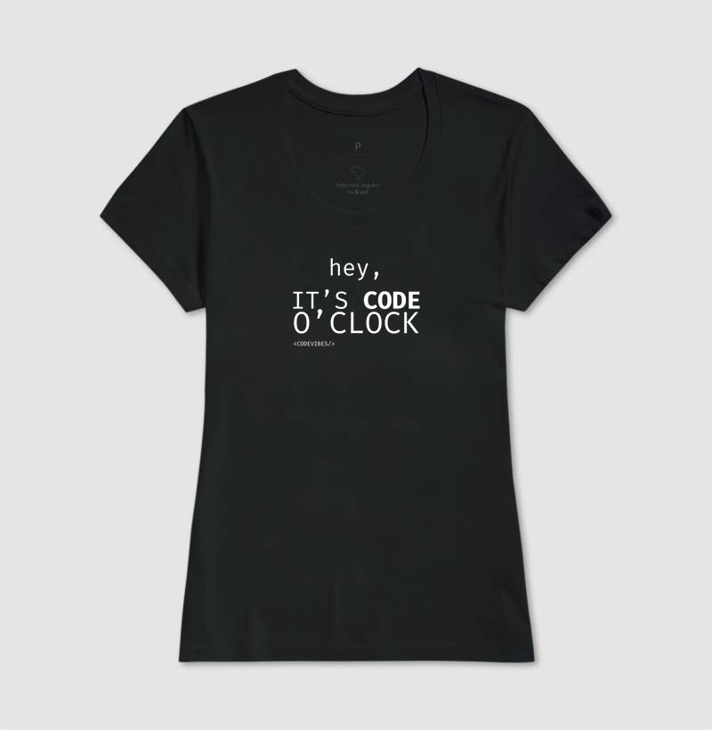 Camiseta IT'S CODE O' CLOCK