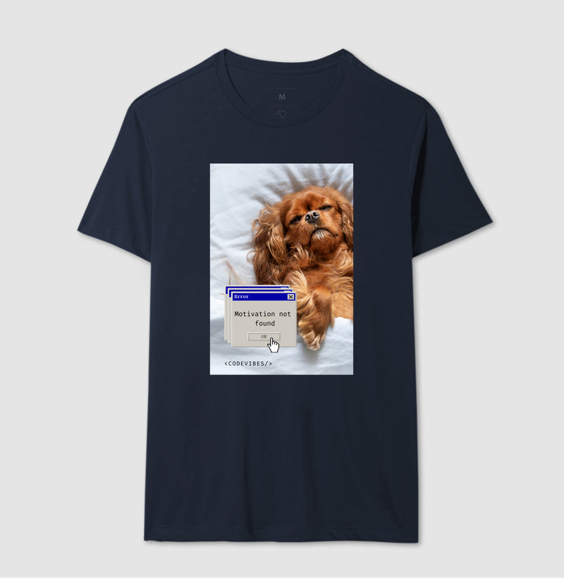 Camiseta  MOTIVATION NOT FOUND (DOG)