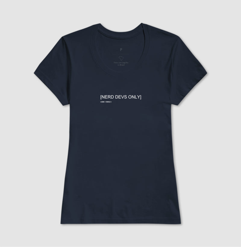 Camiseta NERD DEVS ONLY