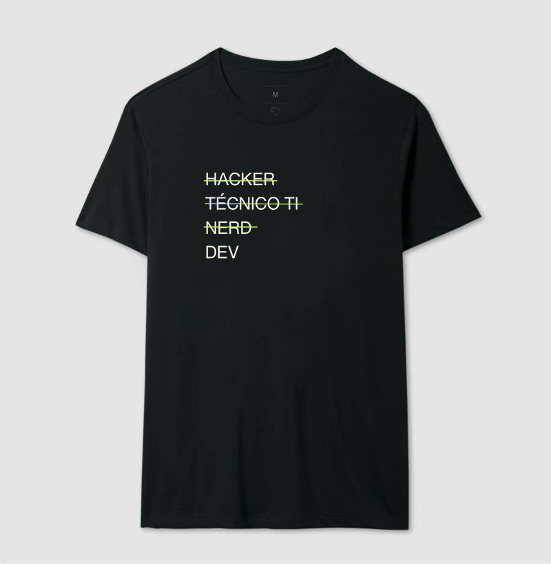 Camiseta HACKER, TÉCNICO TI, NERD & DEV