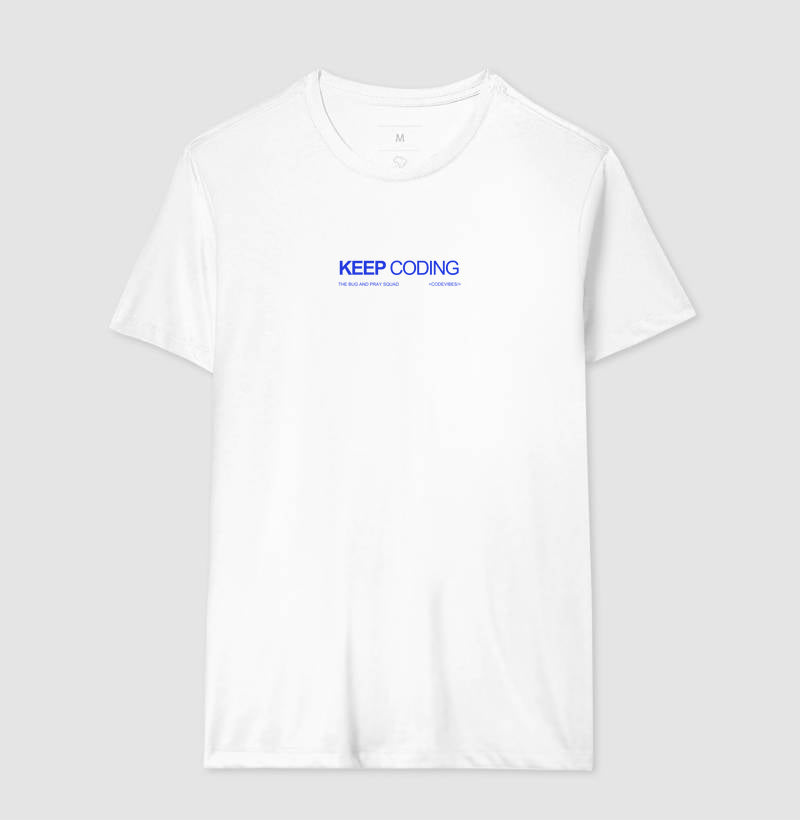 Camiseta KEEP CODING (Azul)