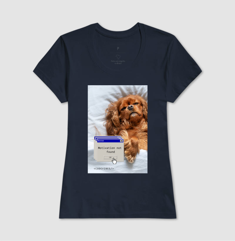 Camiseta  MOTIVATION NOT FOUND (DOG)