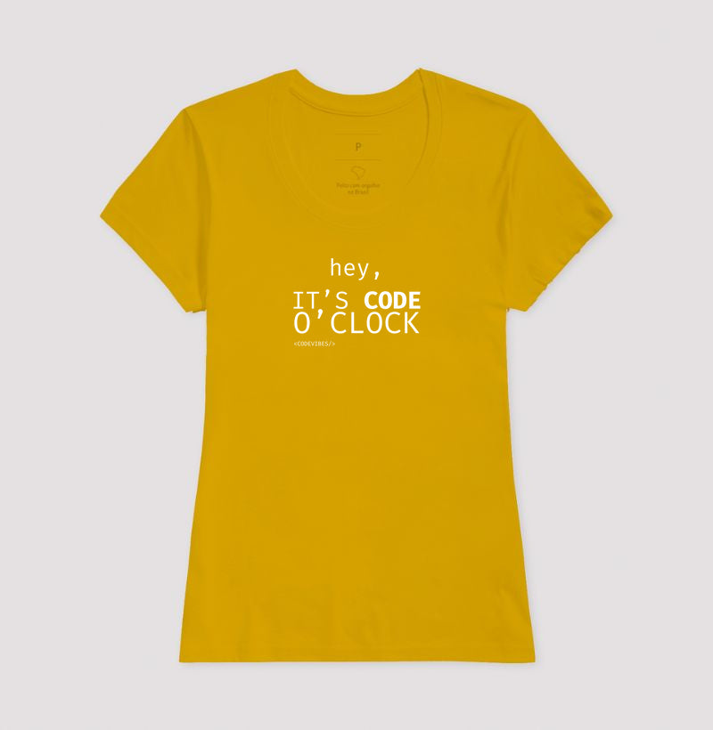 Camiseta IT'S CODE O' CLOCK