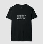 Camiseta NOVO ANO, NOVO BUG, NOVO CAFÉ