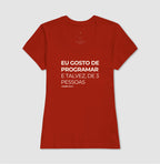 Camiseta EU GOSTO DE PROGRAMAR, E TALVEZ DE 3 PESSOAS