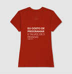 Camiseta EU GOSTO DE PROGRAMAR, E TALVEZ DE 3 PESSOAS