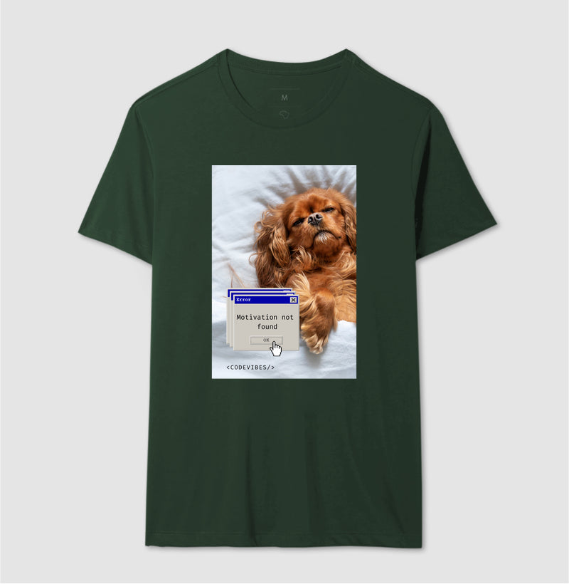 Camiseta  MOTIVATION NOT FOUND (DOG)