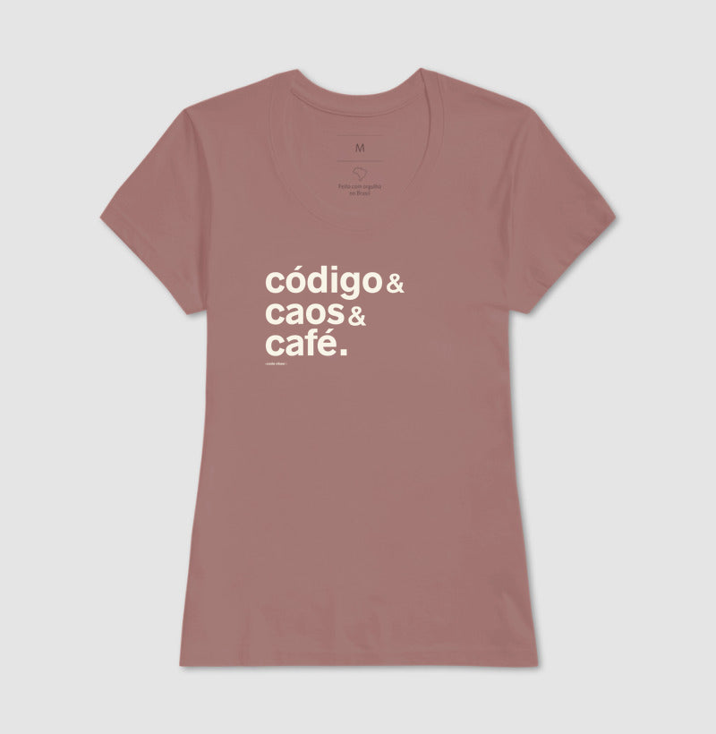 Camiseta CÓDIGO, CAOS & CAFÉ