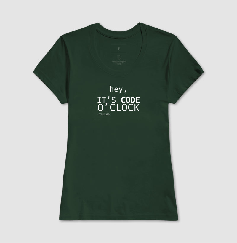 Camiseta IT'S CODE O' CLOCK