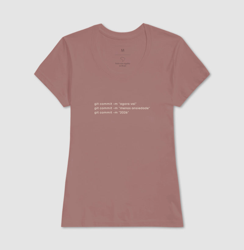 Camiseta GIT COMMIT AGORA VAI 2026