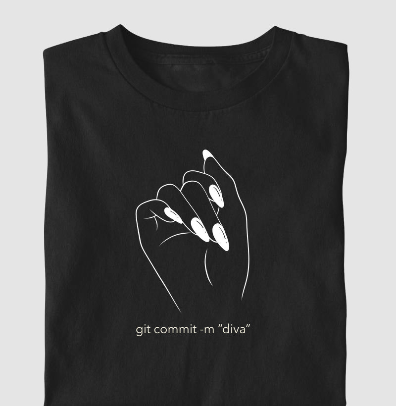 Camiseta GIT COMMIT -M "DIVA"