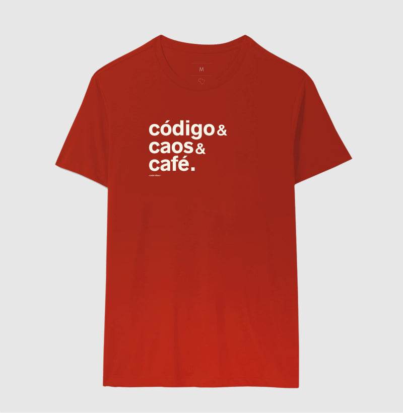 Camiseta CÓDIGO, CAOS & CAFÉ