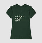 Camiseta CÓDIGO, CAOS & CAFÉ