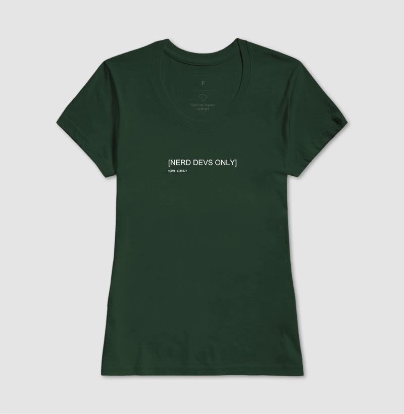 Camiseta NERD DEVS ONLY