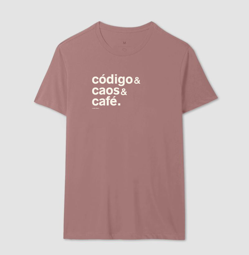 Camiseta CÓDIGO, CAOS & CAFÉ