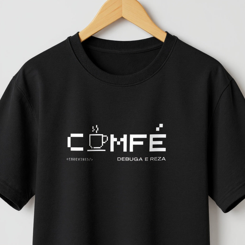 Camiseta COMFÉ, DEBUGA E REZA