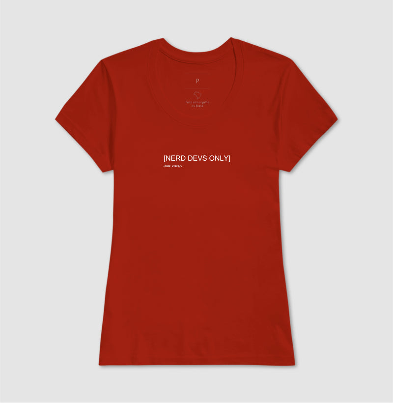 Camiseta NERD DEVS ONLY