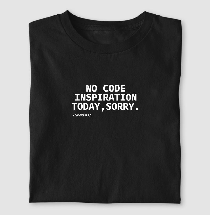 Camiseta NO CODE INSPIRATION TODAY