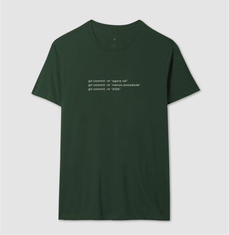 Camiseta GIT COMMIT AGORA VAI 2026