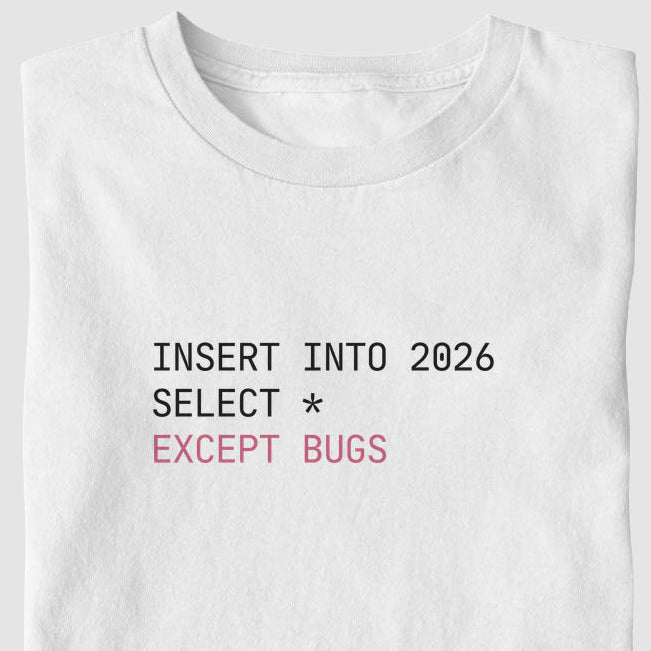 Camiseta INSERT INTO 2026