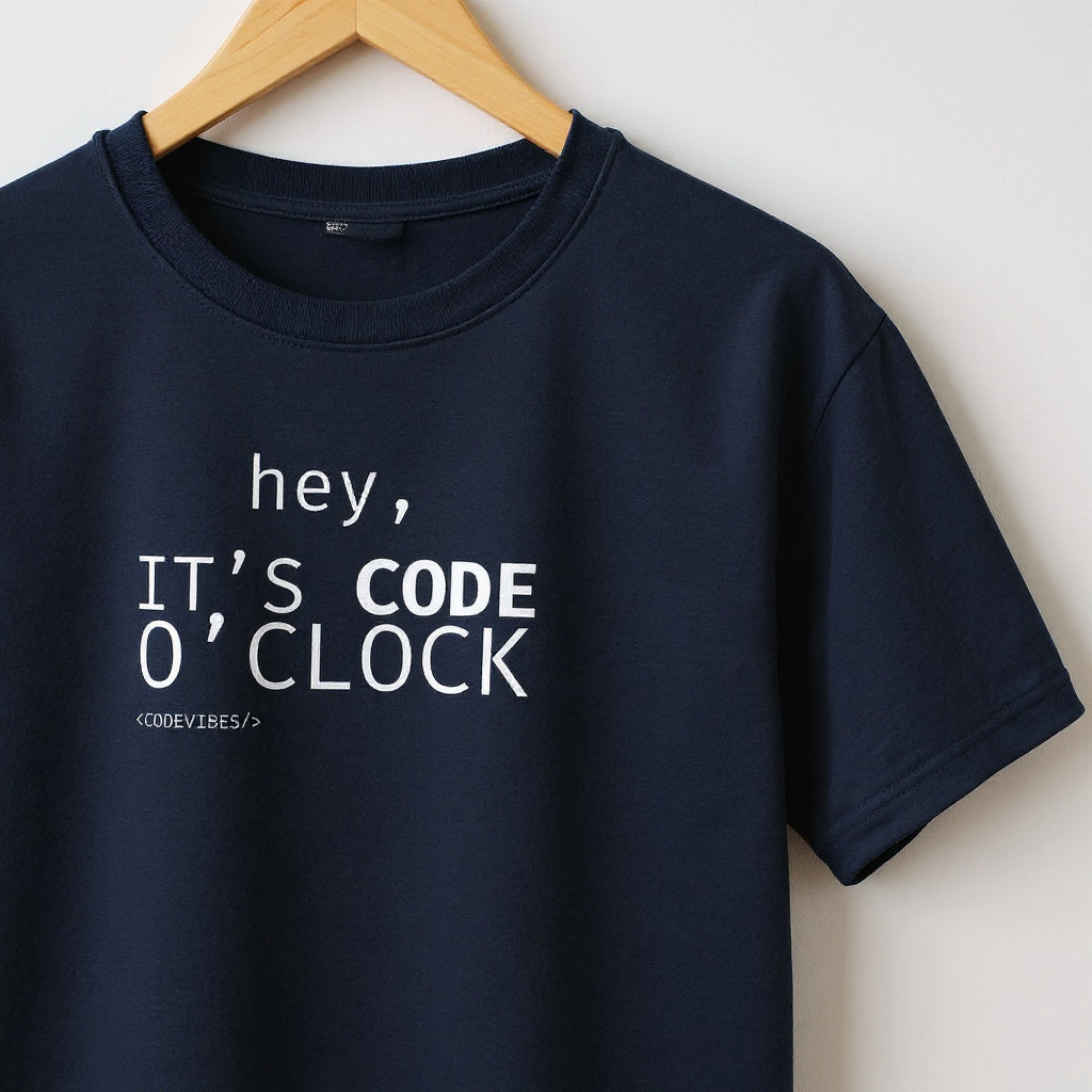 Camiseta IT'S CODE O' CLOCK
