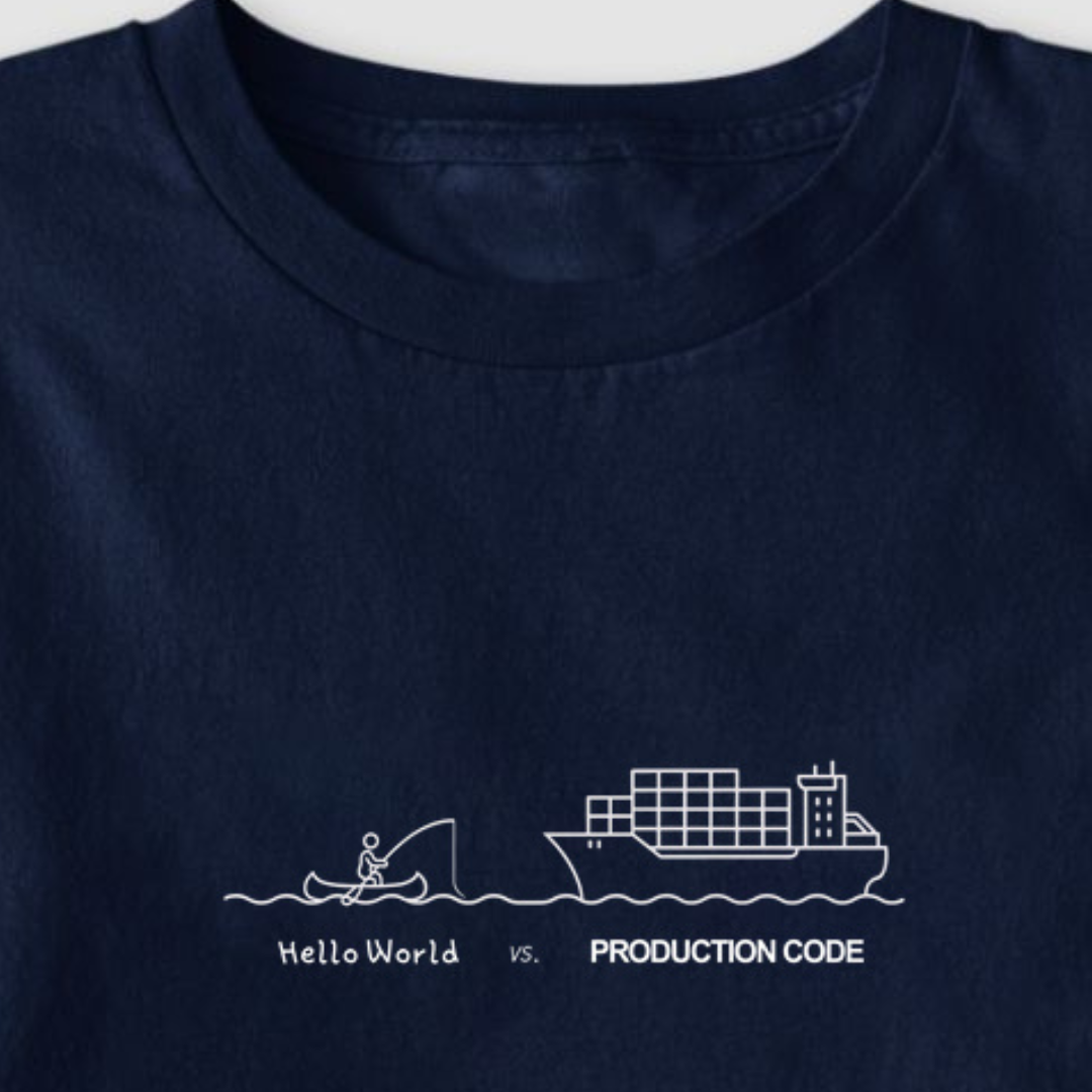 Camiseta HELLO WORLD vs. PRODUCTION CODE