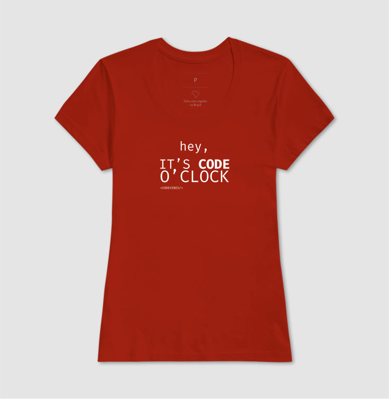 Camiseta IT'S CODE O' CLOCK