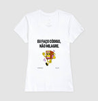 Camiseta EU FAÇO CÓDIGO, NÃO MILAGRE