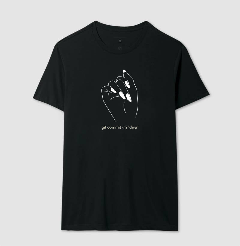 Camiseta GIT COMMIT -M "DIVA"