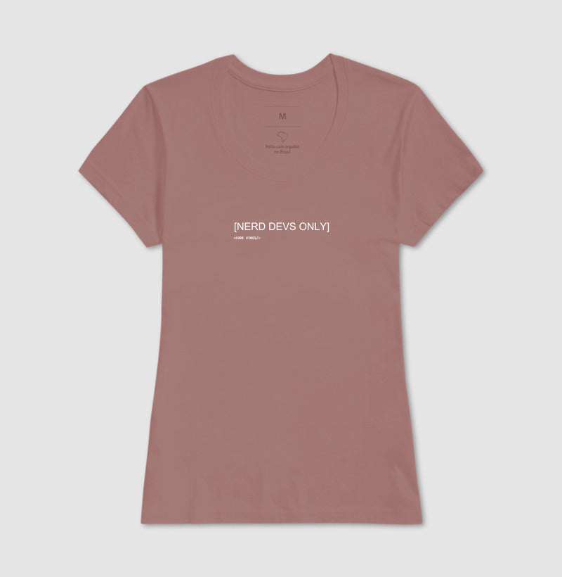 Camiseta NERD DEVS ONLY