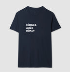 Camiseta CÓDIGO & AÇAÍ & DEPLOY