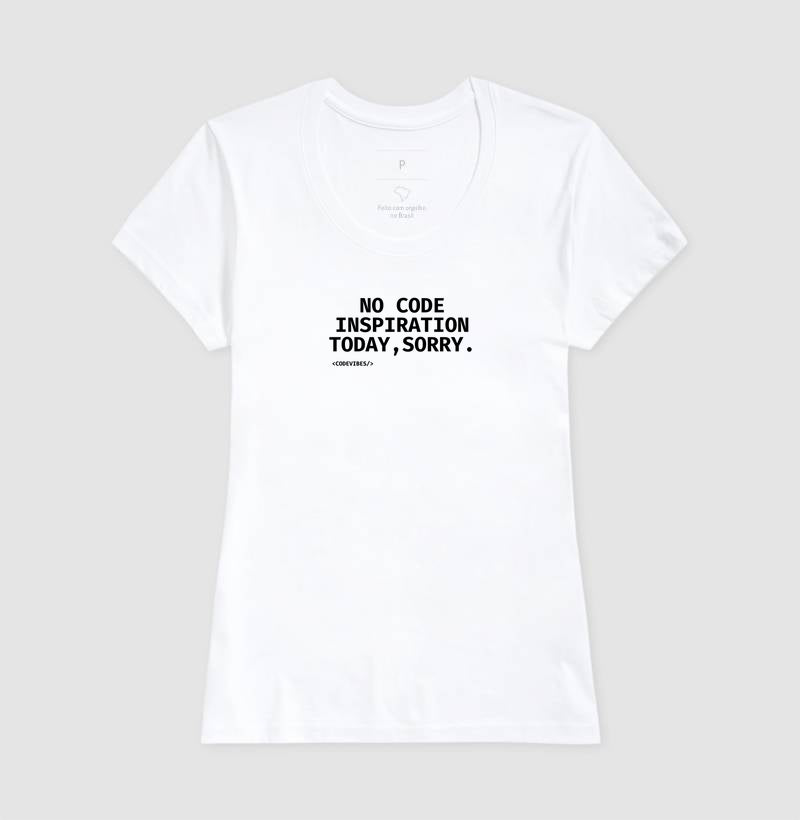 Camiseta NO CODE INSPIRATION TODAY
