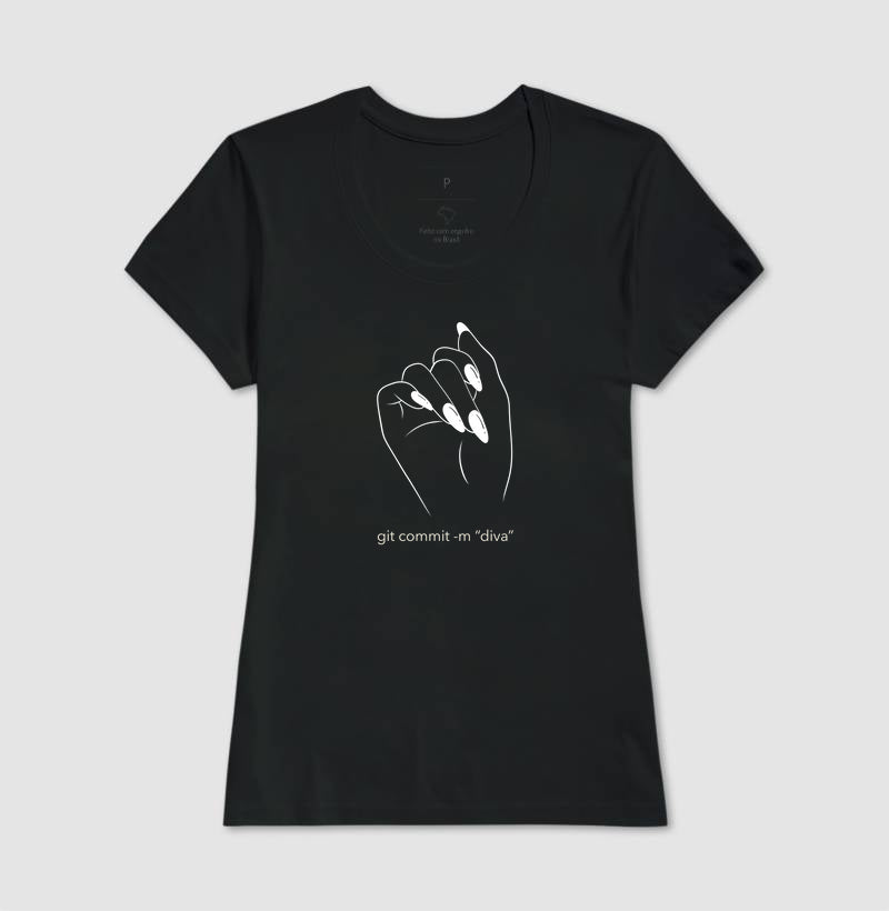 Camiseta GIT COMMIT -M "DIVA"