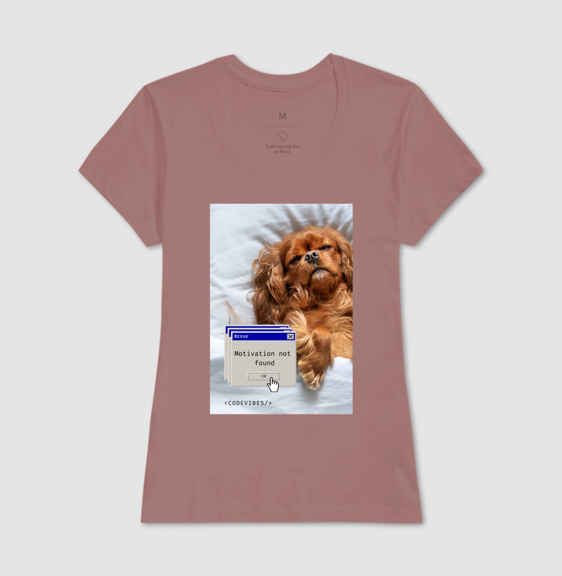 Camiseta  MOTIVATION NOT FOUND (DOG)