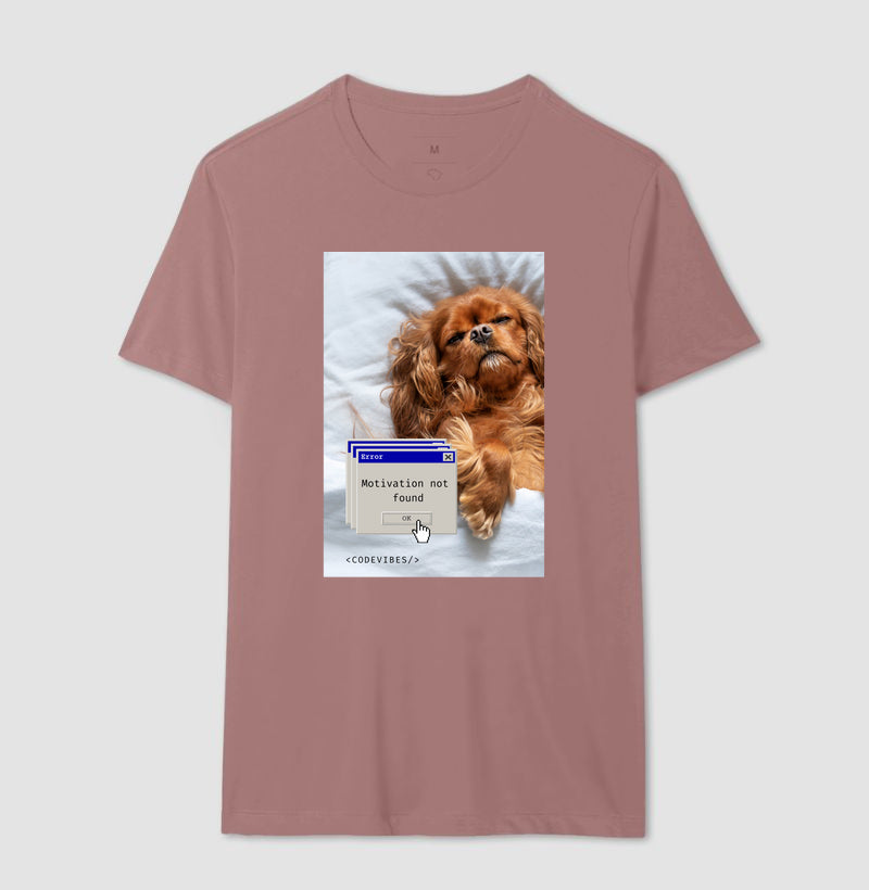 Camiseta  MOTIVATION NOT FOUND (DOG)