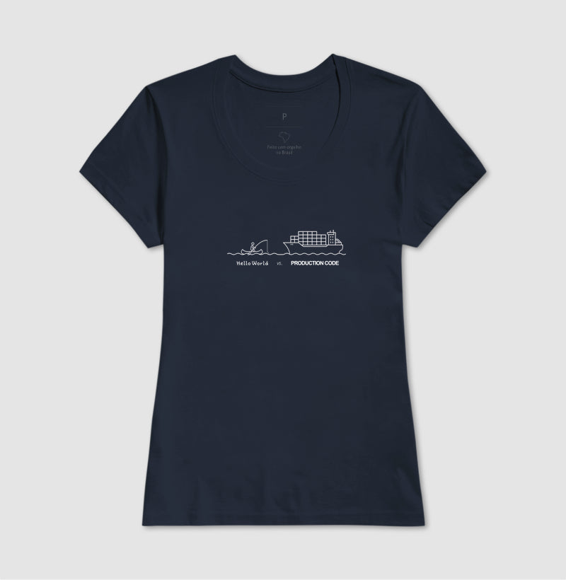 Camiseta HELLO WORLD vs. PRODUCTION CODE
