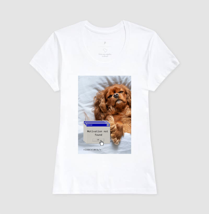 Camiseta  MOTIVATION NOT FOUND (DOG)