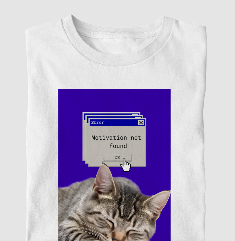 Camiseta MOTIVATION NOT FOUND (CAT)