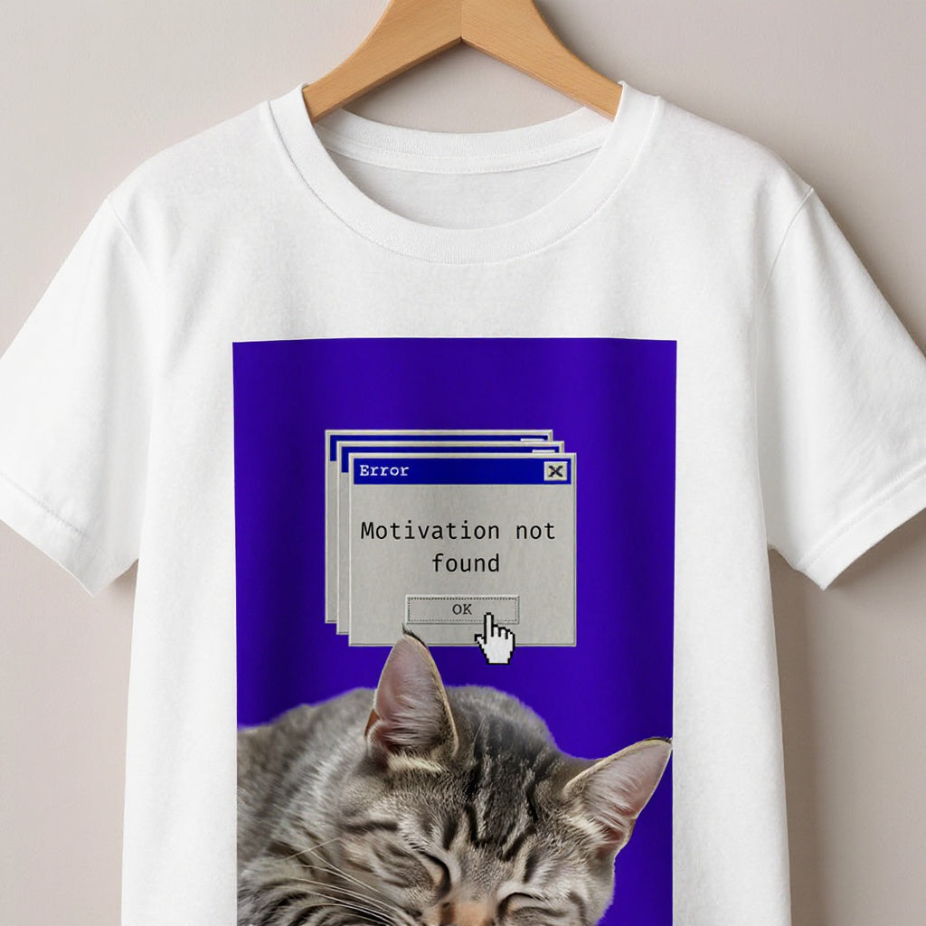 Camiseta MOTIVATION NOT FOUND (CAT)